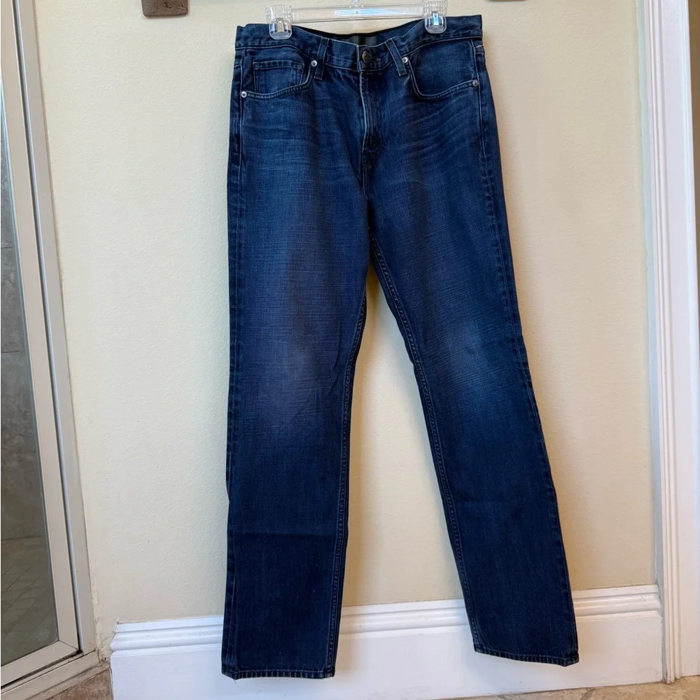 J Brand Blue Straight-Leg Jeans Classic Style